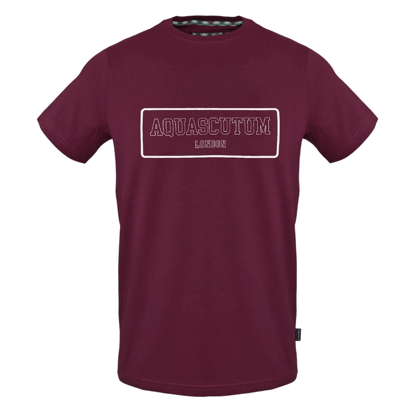 Red - Front - Aquascutum Mens Graphic Print Slim T-Shirt