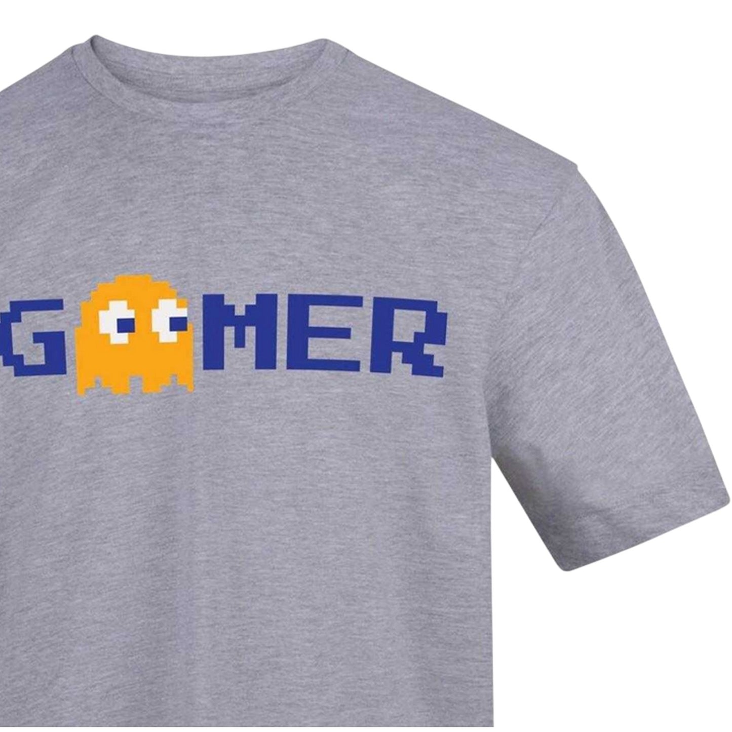 Grey - Back - Pac-Man Unisex Adult Gamer T-Shirt