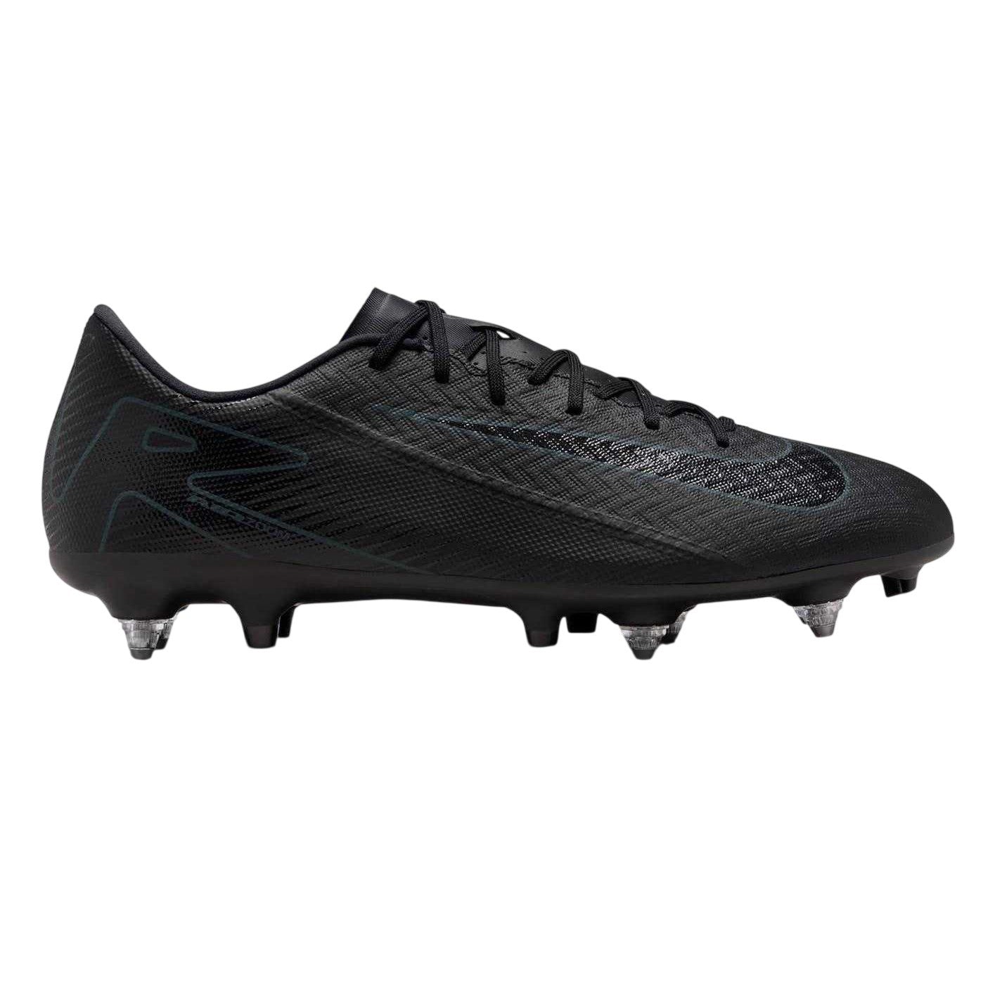 Black-Green - Front - Nike Mens Mercurial Vapor 16 Academy Soft Ground Football Boots
