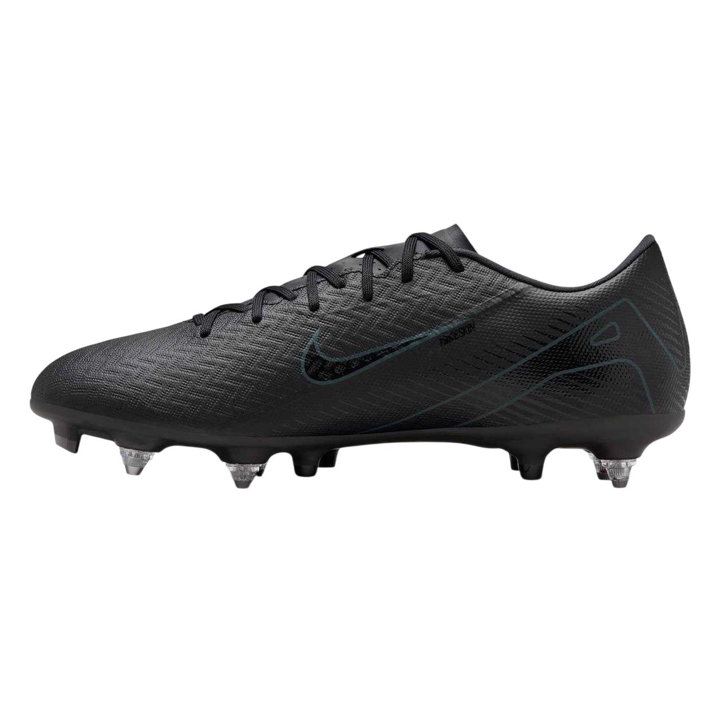 Black-Green - Side - Nike Mens Mercurial Vapor 16 Academy Soft Ground Football Boots