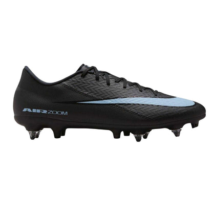 Black-Blue - Front - Nike Mens Mercurial Vapor 16 Academy Soft Ground Football Boots