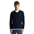 Navy - Lifestyle - Lyle & Scott Mens Merino Cotton V Neck Jumper