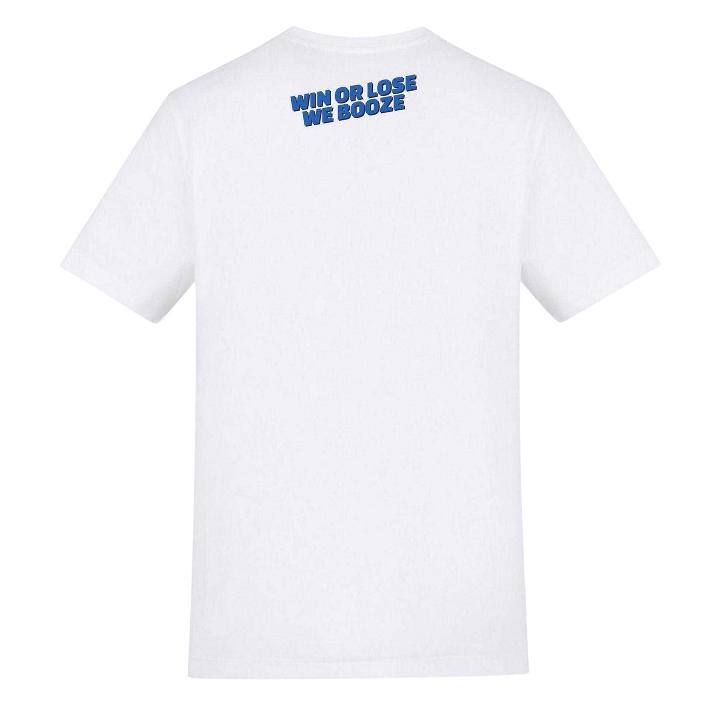 White - Back - AWD Unisex Adult Tartan Army Scotland T-Shirt
