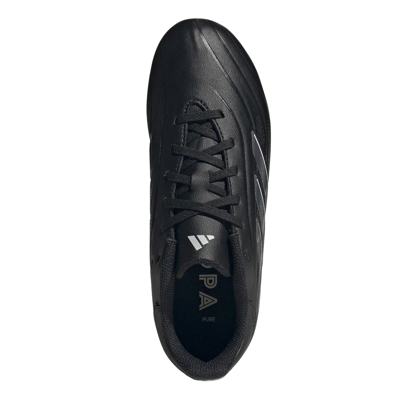 Black - Pack Shot - Adidas Childrens-Kids Copa Pure 2 League Firm Ground Football Boots