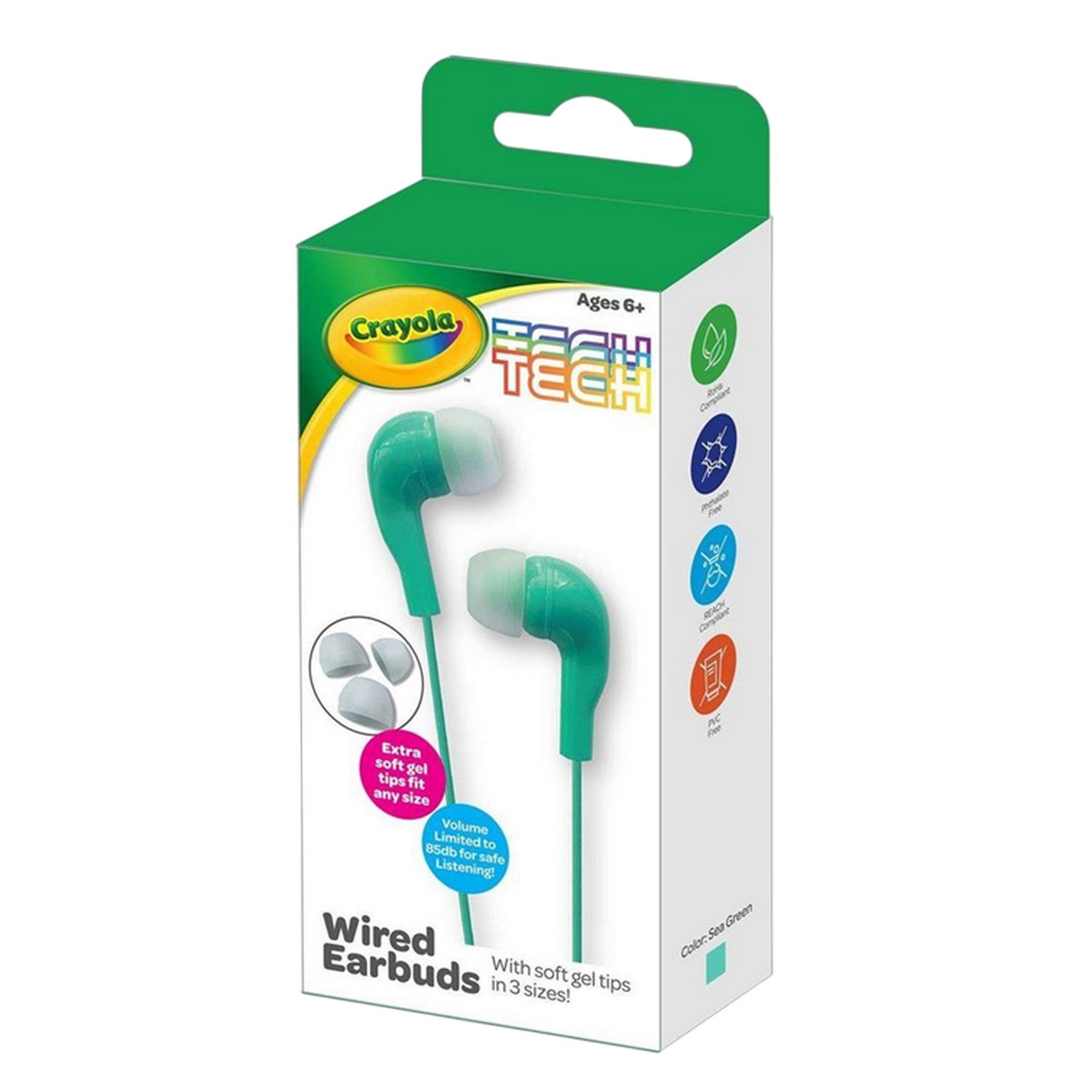 Purple - Front - Crayola Childrens-Kids Wired Earphones