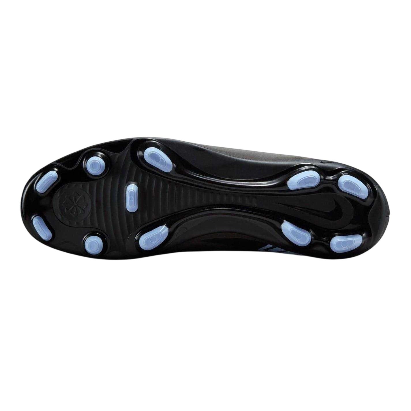 Black-Blue - Side - Nike Unisex Adult Mercurial Firm Ground Football Boots