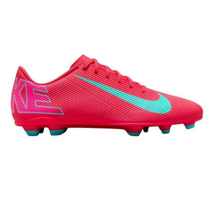 Red-Green - Front - Nike Unisex Adult Mercurial Firm Ground Football Boots