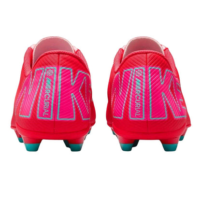 Red-Green - Back - Nike Unisex Adult Mercurial Firm Ground Football Boots