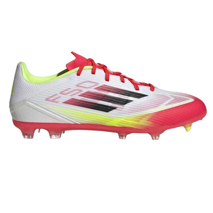 White-Red - Front - Adidas Mens Messi F50 Firm Ground Football Boots