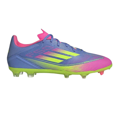 Blue-Lemon - Front - Adidas Mens Messi F50 Firm Ground Football Boots