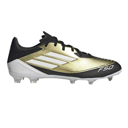Gold-Black - Front - Adidas Mens Messi F50 Firm Ground Football Boots