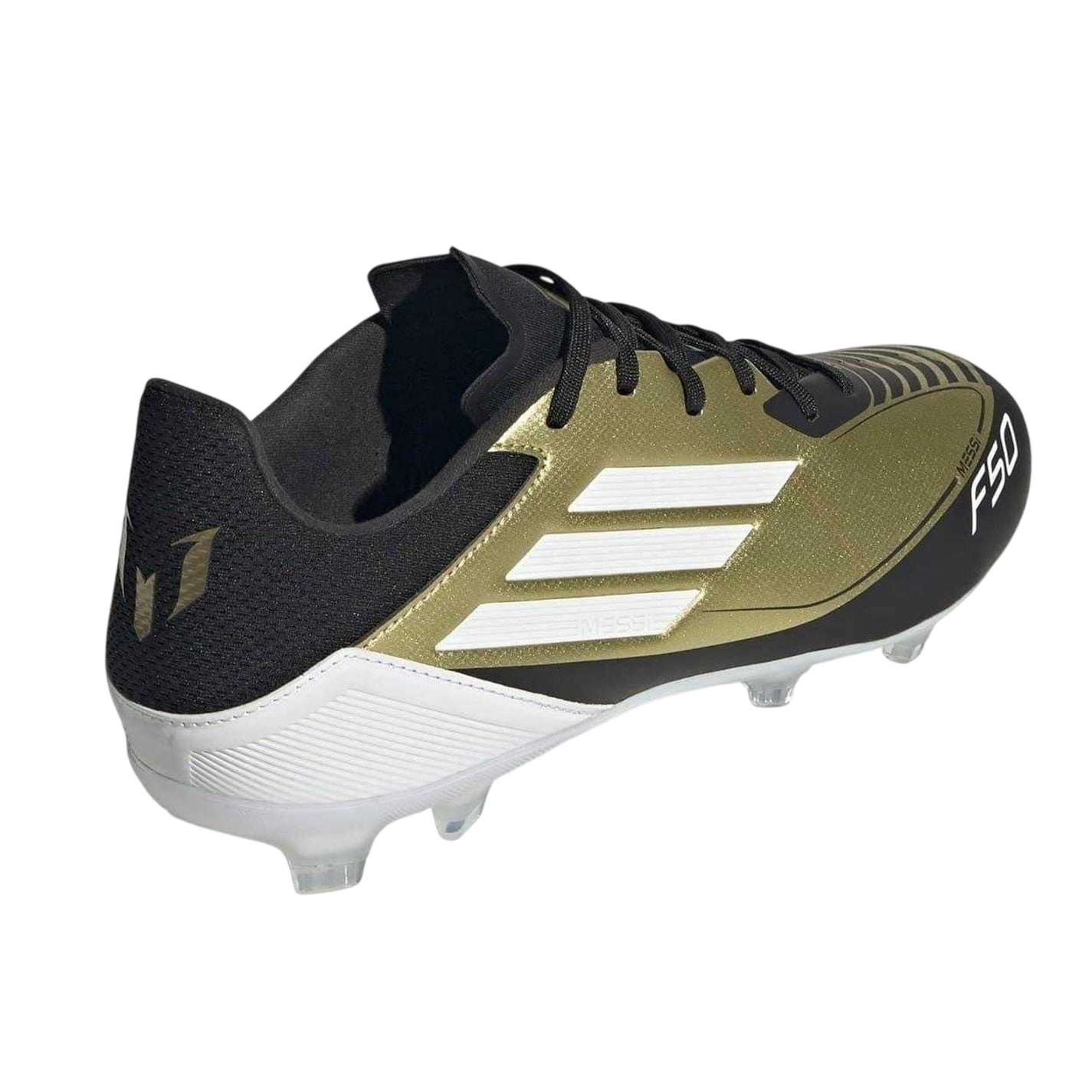 Gold-Black - Back - Adidas Mens Messi F50 Firm Ground Football Boots