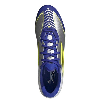 Silver-Blue - Lifestyle - Adidas Mens Messi F50 Firm Ground Football Boots
