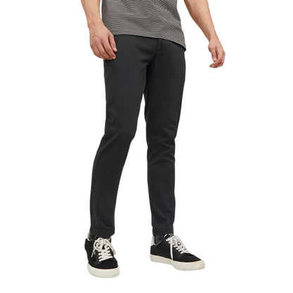Black-Olive - Side - Jack And Jones Mens Marco Slim Chinos (Pack of 2)
