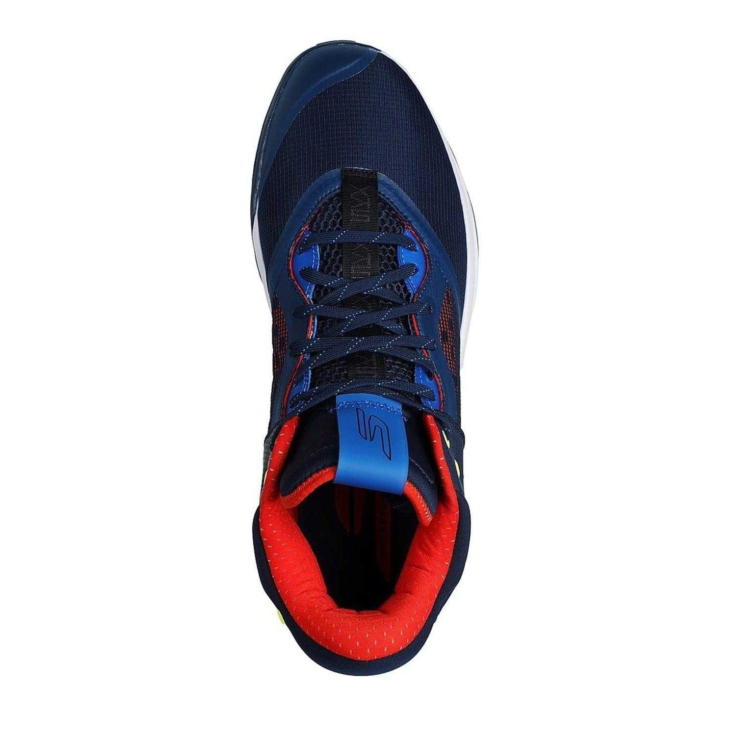 Navy-Multicoloured - Side - Skechers Mens Mesh Skateboarding Skate Shoes