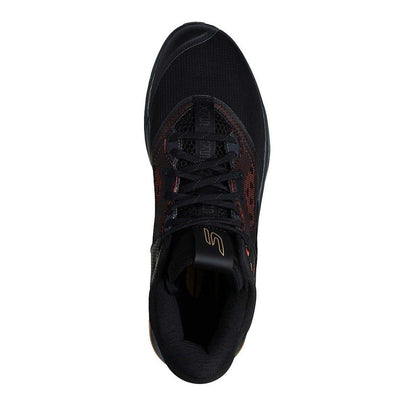 Black - Side - Skechers Mens Mesh Skateboarding Skate Shoes