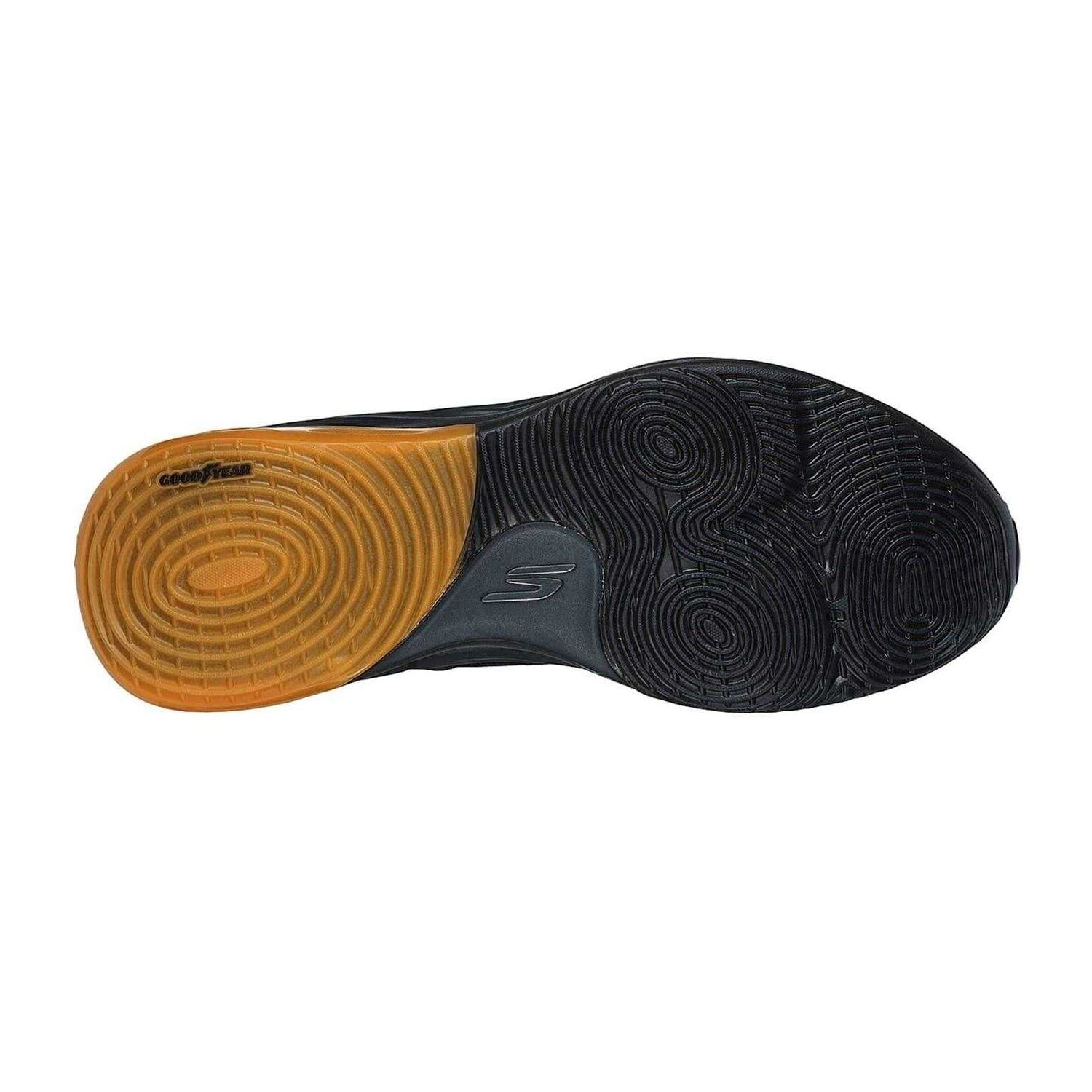 Black - Lifestyle - Skechers Mens Mesh Skateboarding Skate Shoes