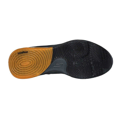 Black - Lifestyle - Skechers Mens Mesh Skateboarding Skate Shoes