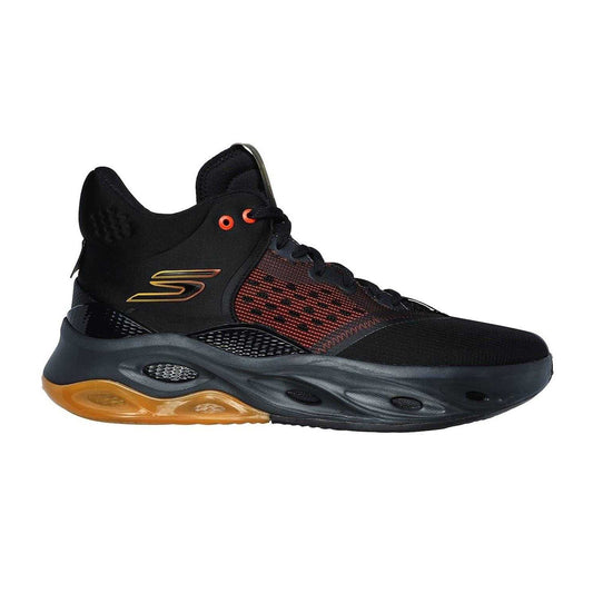 Black - Front - Skechers Mens Mesh Skateboarding Skate Shoes