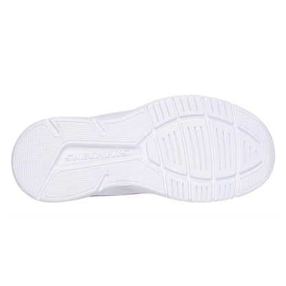 Pink-White-Pastel Green - Lifestyle - Skechers Childrens-Kids Microspec Mesh Trainers
