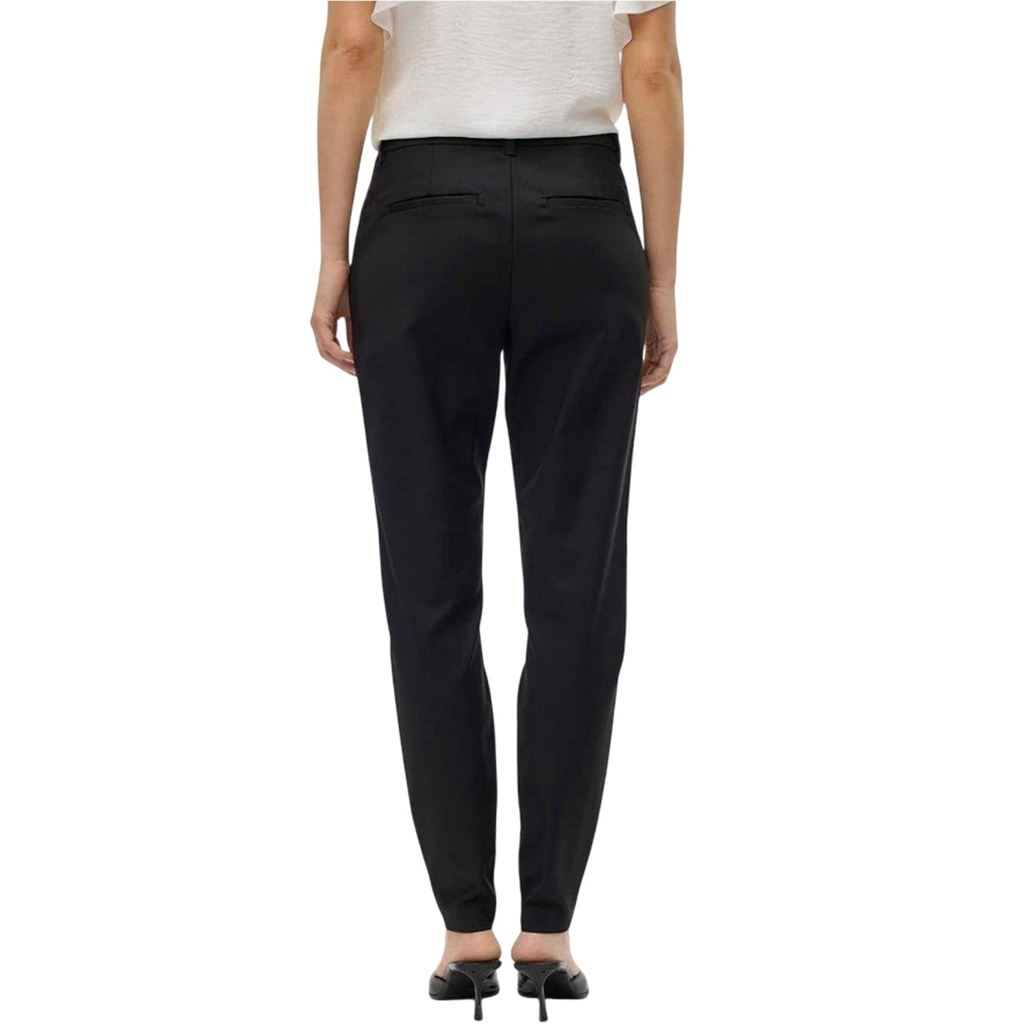 Black - Back - Vero Moda Womens-Ladies Victoria Trousers