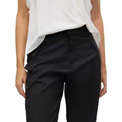 Black - Side - Vero Moda Womens-Ladies Victoria Trousers