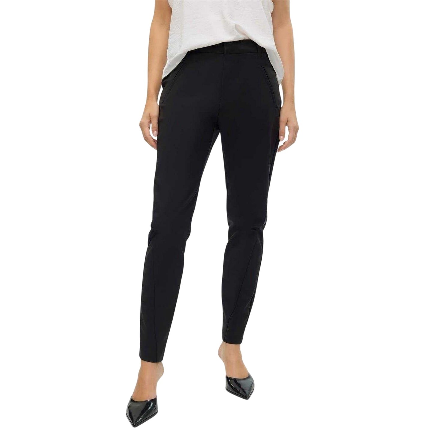 Black - Front - Vero Moda Womens-Ladies Victoria Trousers