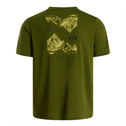 Woodland Green - Back - The North Face Mens Foundation Performance T-Shirt