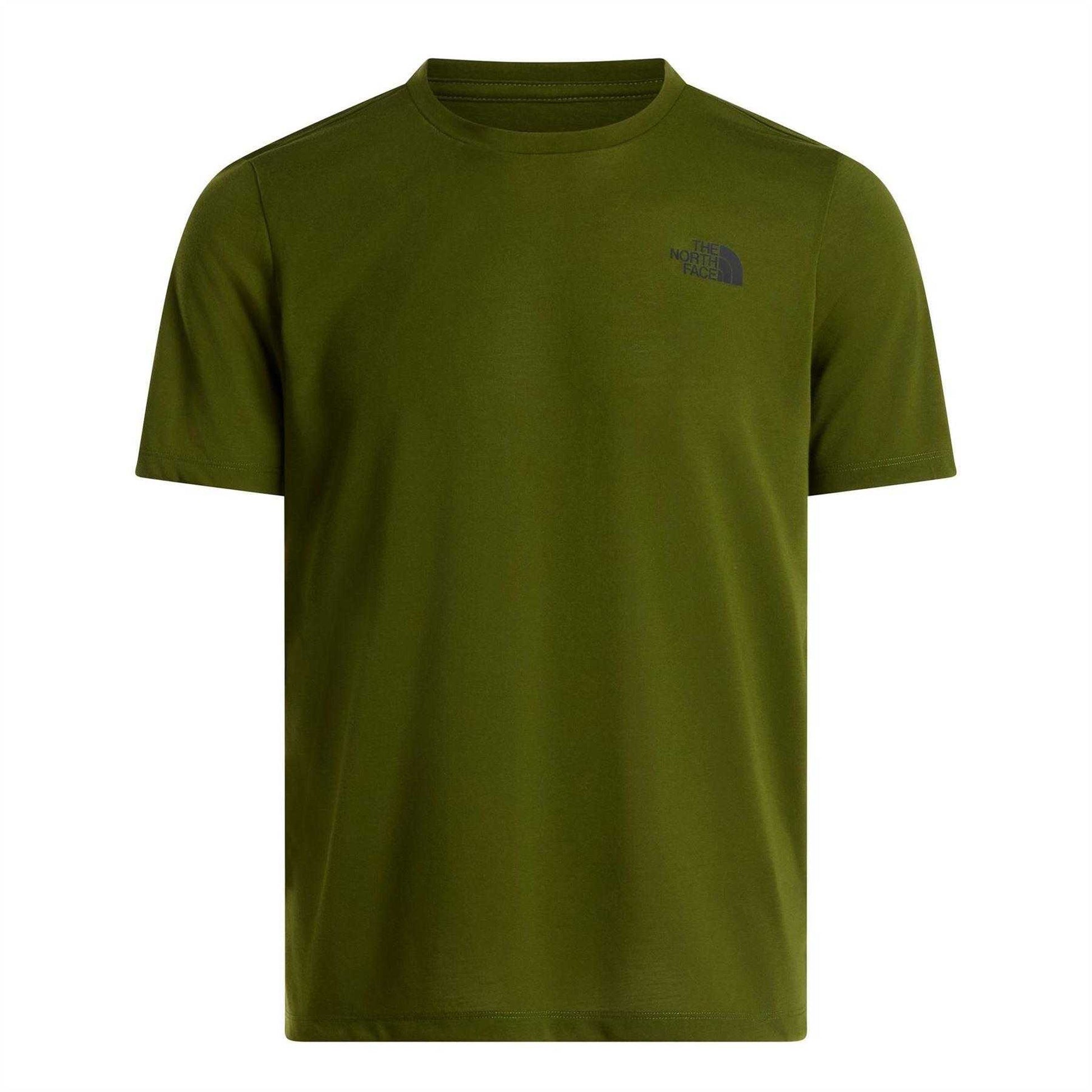Woodland Green - Front - The North Face Mens Foundation Performance T-Shirt