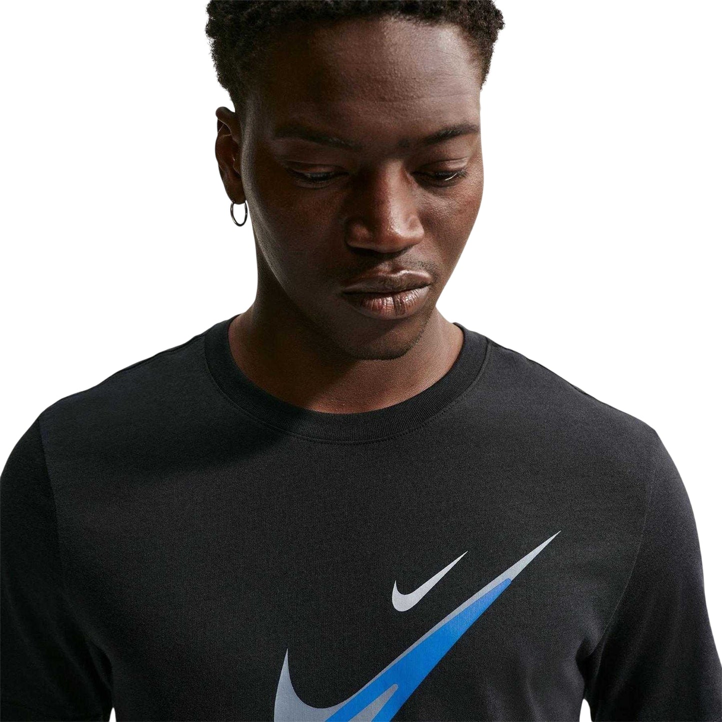 Black - Side - Nike Mens Logo Regular T-Shirt