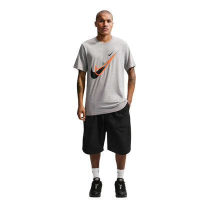 Grey - Lifestyle - Nike Mens Logo Regular T-Shirt