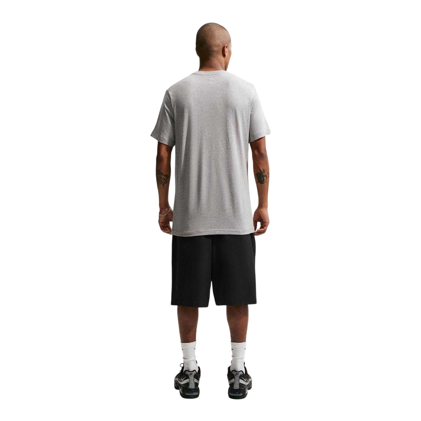 Grey - Pack Shot - Nike Mens Logo Regular T-Shirt