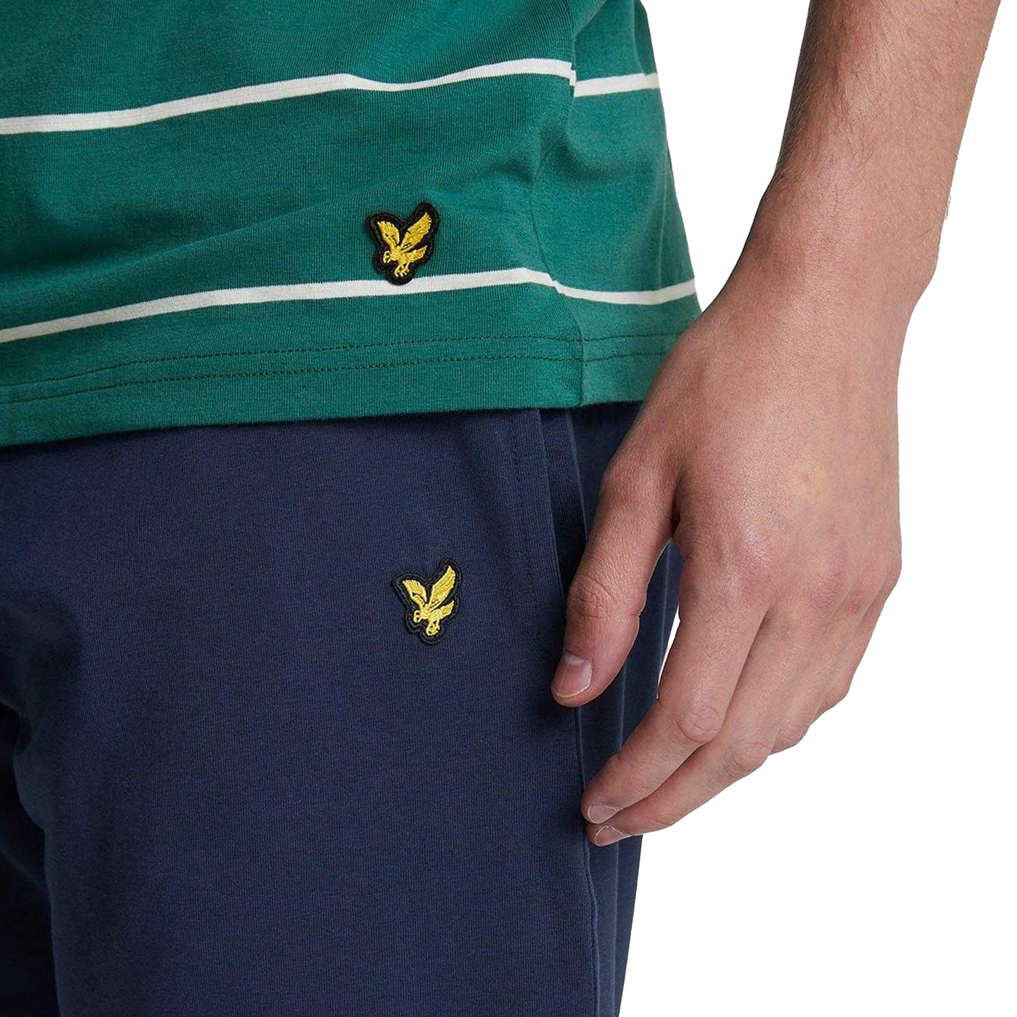 Navy - Pack Shot - Lyle & Scott Mens Alastair Lounge Pants