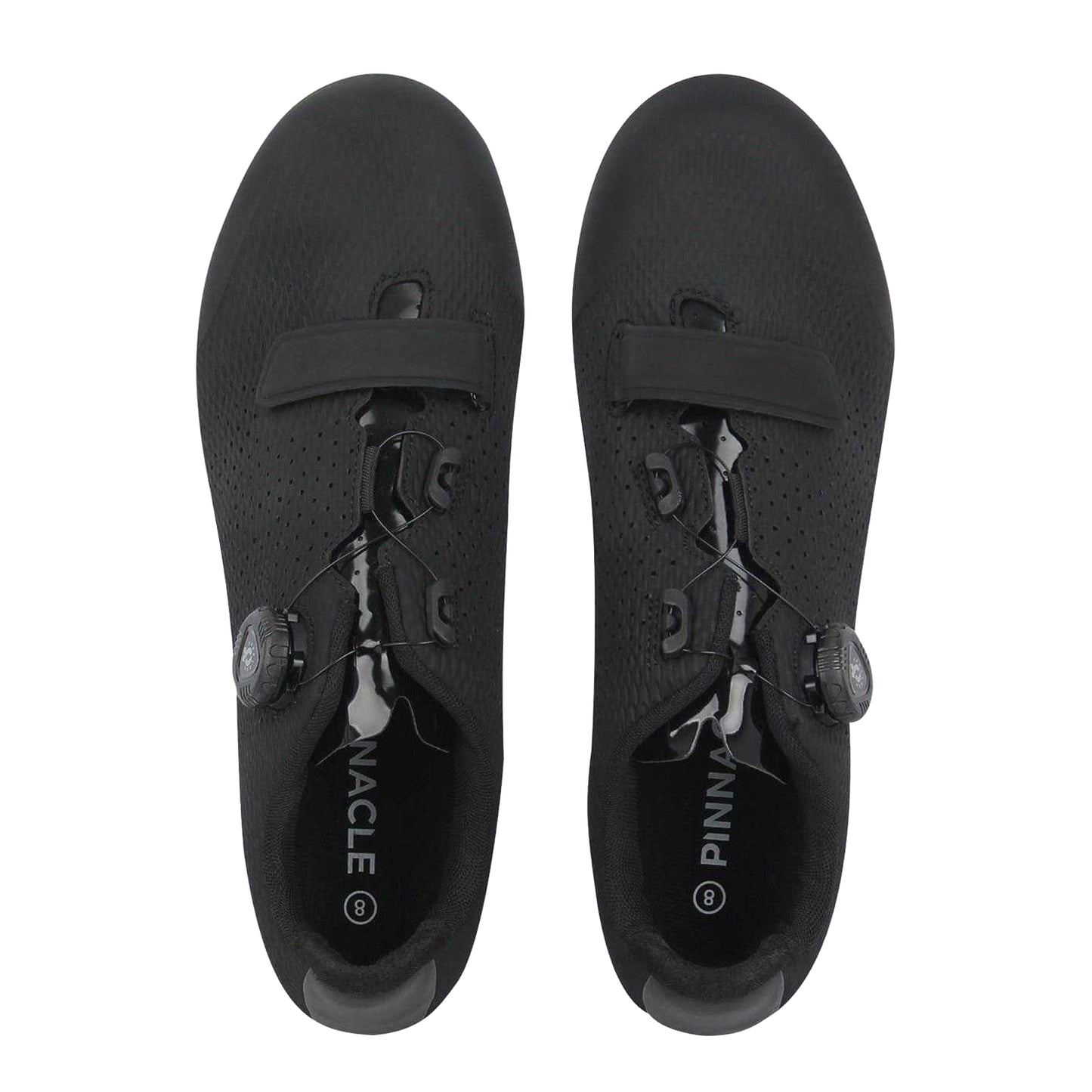 Black - Side - Pinnacle Unisex Adult Radium Cycling Shoes