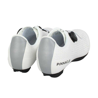 White - Back - Pinnacle Unisex Adult Radium Cycling Shoes