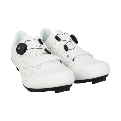 White - Pack Shot - Pinnacle Unisex Adult Radium Cycling Shoes