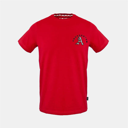 Red - Front - Aquascutum Mens Lilly And Sid´s Character Cotton T-Shirt