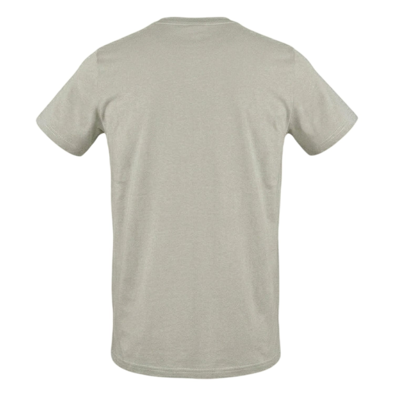 Grey - Back - Aquascutum Unisex Adult Logo Regular T-Shirt