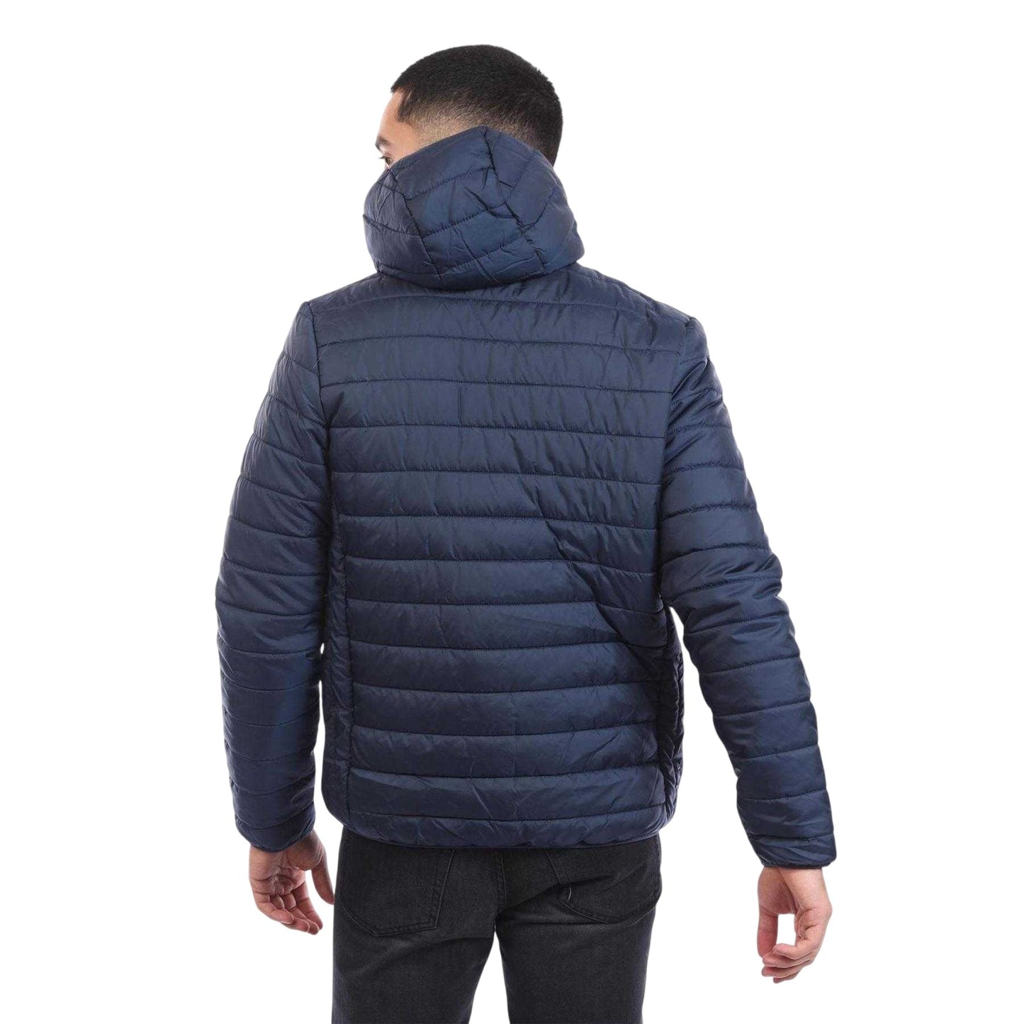 Navy - Back - Ellesse Mens Revuelto Quilted Puffer Jacket