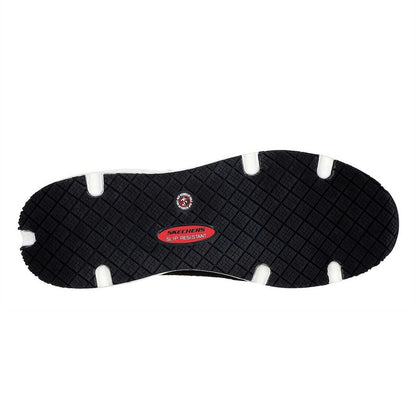 Black-White - Lifestyle - Skechers Womens-Ladies Safety Shoes