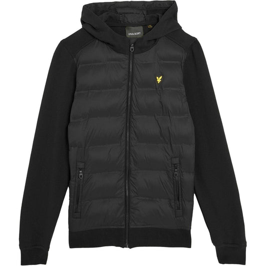 Black - Front - Lyle & Scott Childrens-Kids Hybrid Jacket