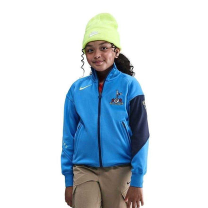 Blue - Front - Nike Childrens-Kids 2025-2026 Tottenham Hotspur FC Anthem Jacket