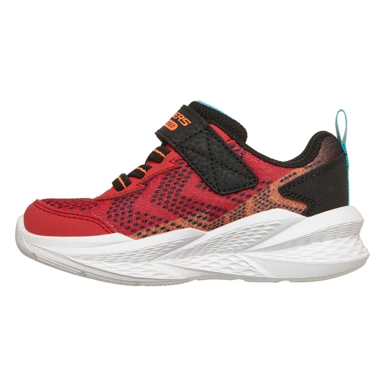 Red-Black - Back - Skechers Boys Meteor Light Up Trainers