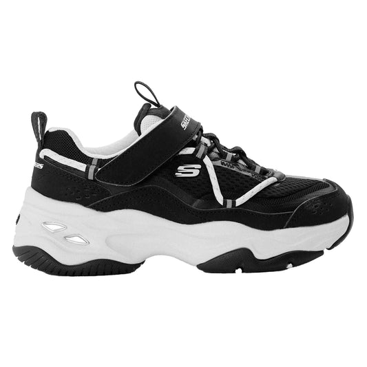 Black-White - Front - Skechers Childrens-Kids D´Lites 4.0 Trainers