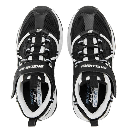 Black-White - Side - Skechers Childrens-Kids D´Lites 4.0 Trainers
