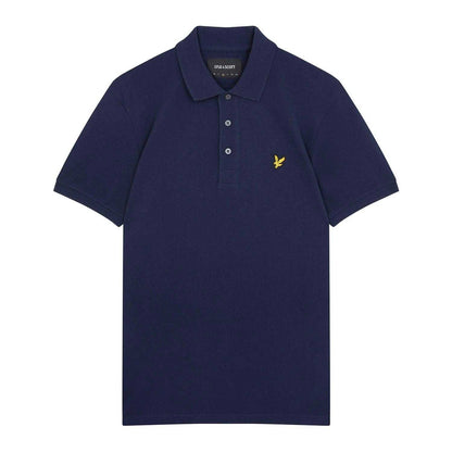 Navy - Front - Lyle & Scott Mens Plain Polo Shirt