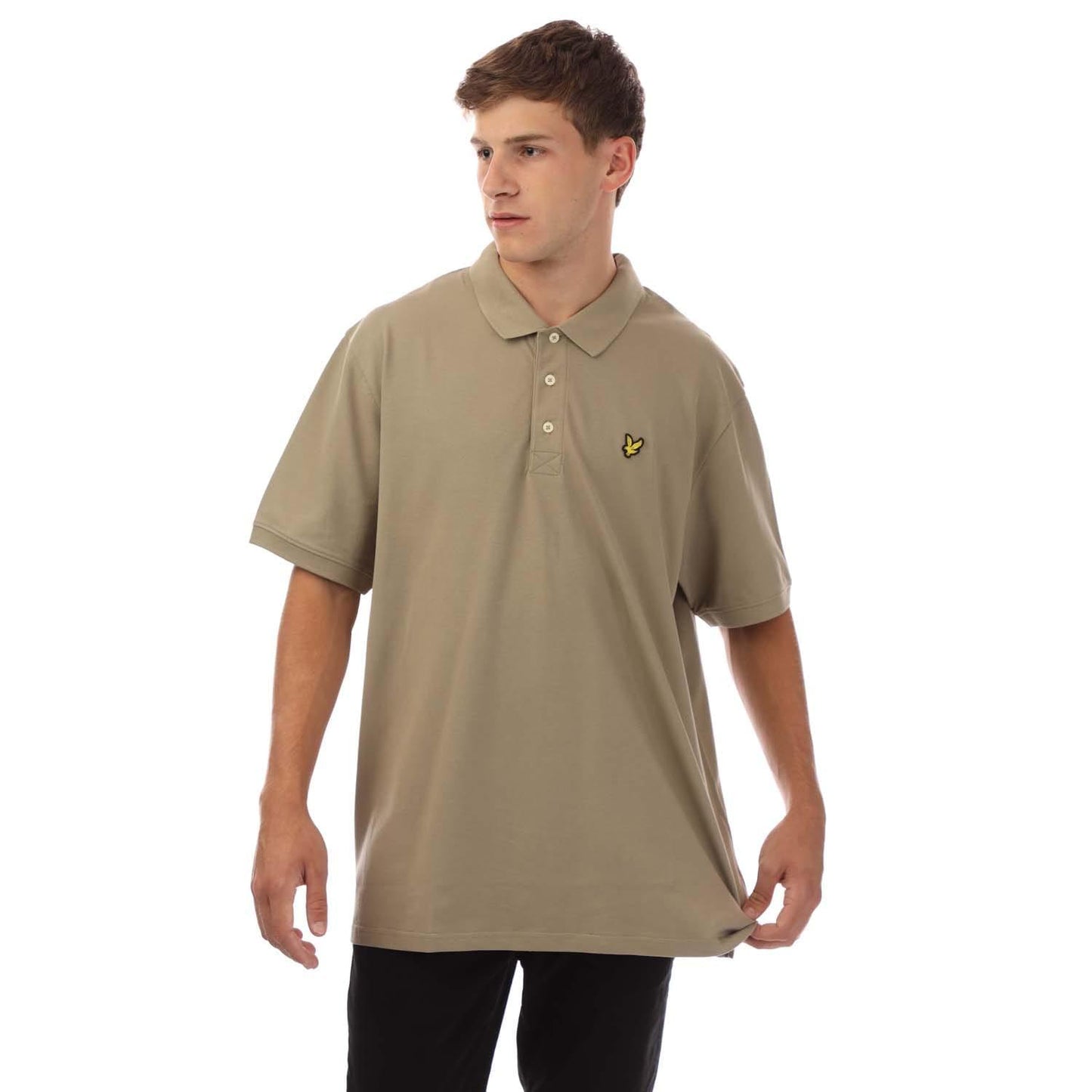 Beige - Front - Lyle & Scott Mens Plain Polo Shirt