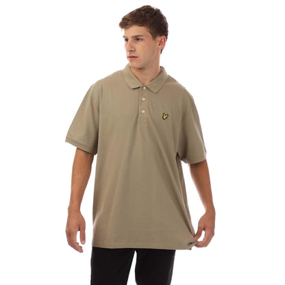 Beige - Front - Lyle & Scott Mens Plain Polo Shirt