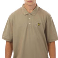 Beige - Back - Lyle & Scott Mens Plain Polo Shirt