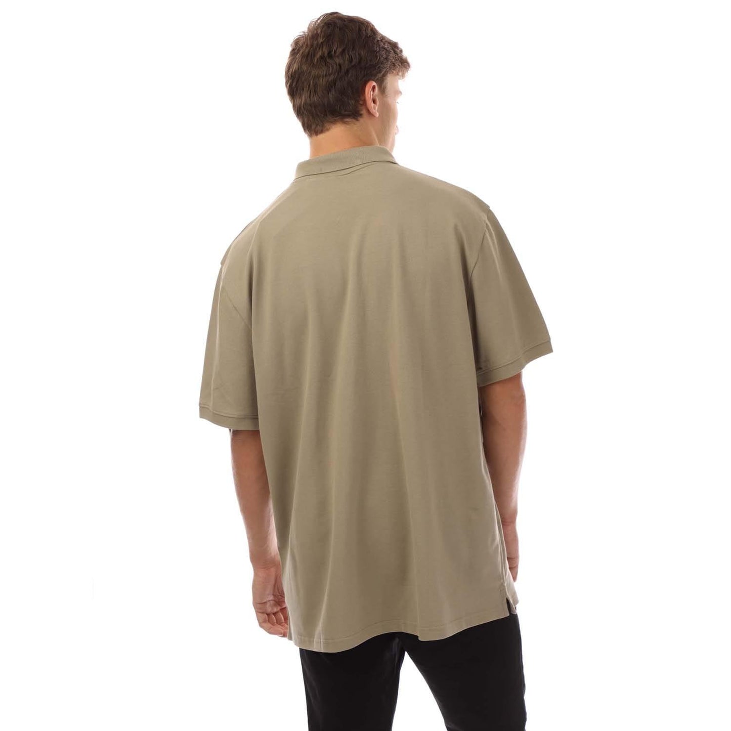 Beige - Side - Lyle & Scott Mens Plain Polo Shirt